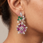 The Peony Bloom Rhodium-Tone Necklace Set