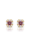 Dusty Rose Cushion Statement Studs