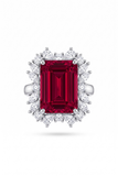 Imperial Ruby Red Doublet Statement Ring