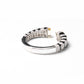 Silver with zircon stones and black enameling bangle - LABELRM