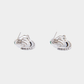 Emerald Radiance Stud Earrings | Invisible Setting with Cubic Zirconia