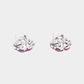 Ruby Rosé Floral Stud Earrings
