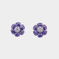 Lavender Charm Floral Stud Earrings