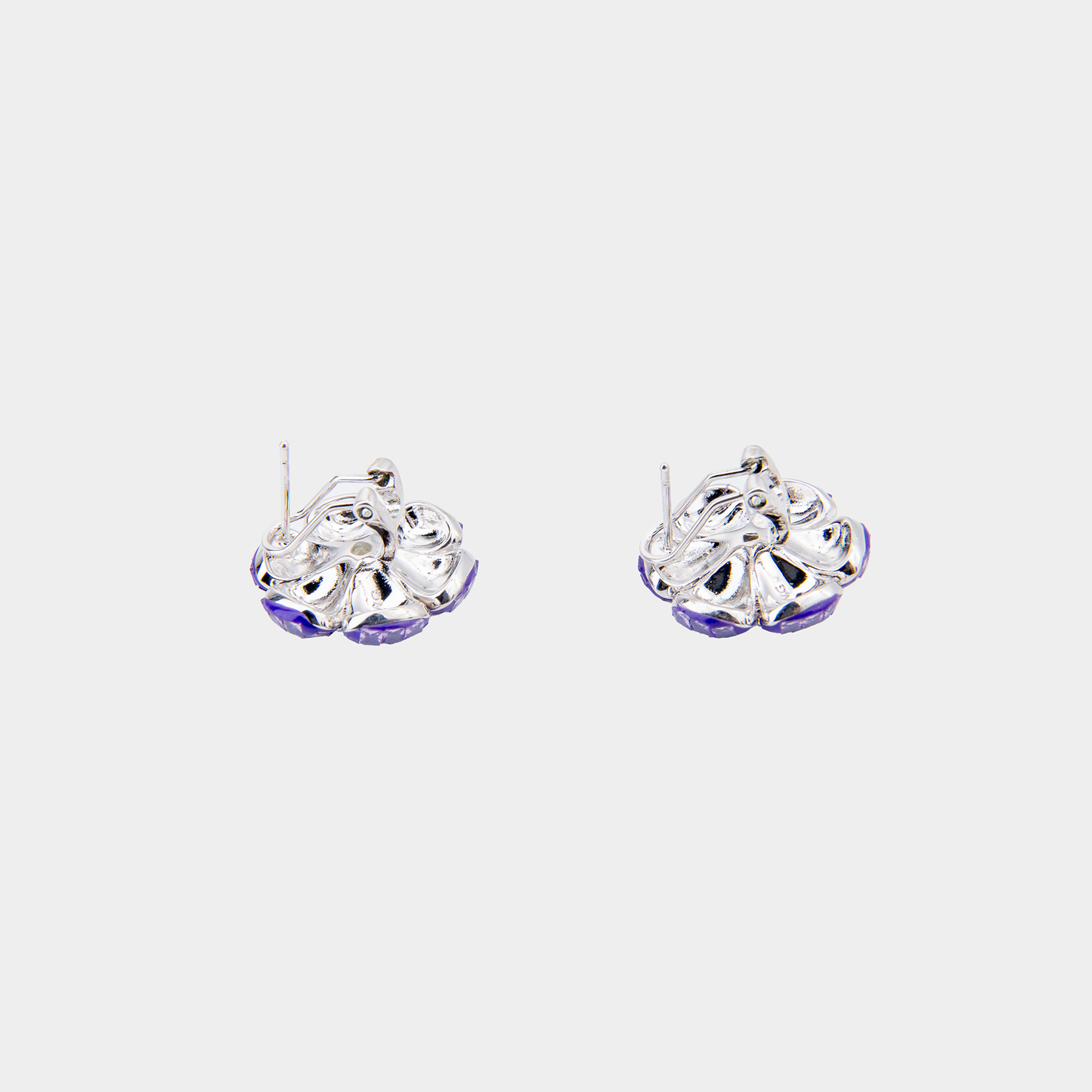 Lavender Charm Floral Stud Earrings