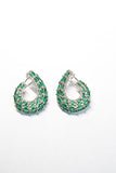 Emerald Open Hoops