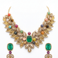 Verdant Gold Leaf Statement Necklace Set