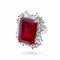 Imperial Ruby Red Doublet Statement Ring