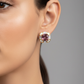 Dusty Rose Cushion Statement Studs