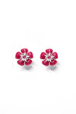 Ruby Blossom Studs