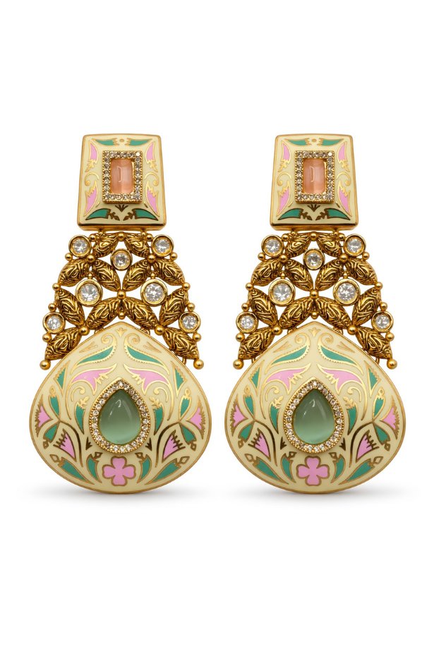 Pastel Palace Meenakari Bridal Set