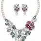 Botanical Bloom Pearl Statement Necklace