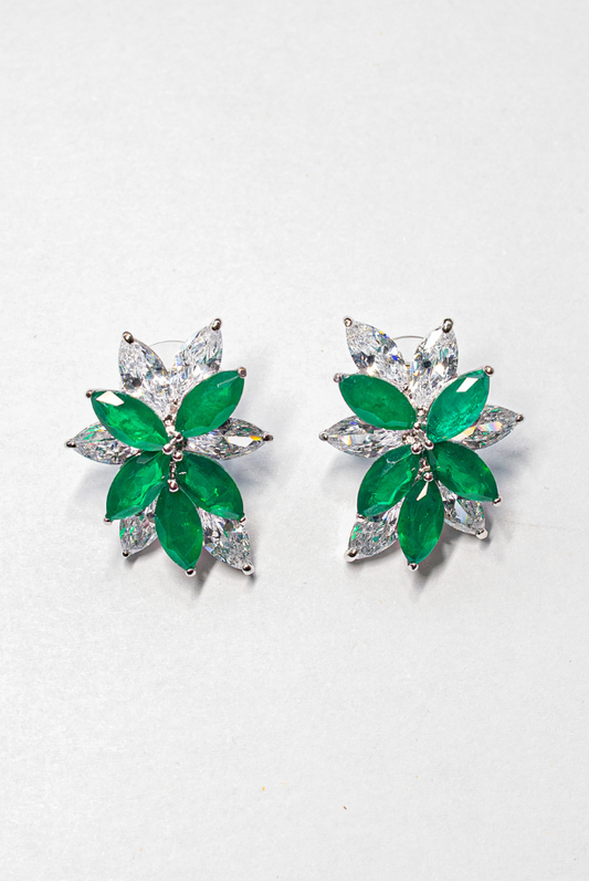 Celeste Drop Earring - Vibrant Green