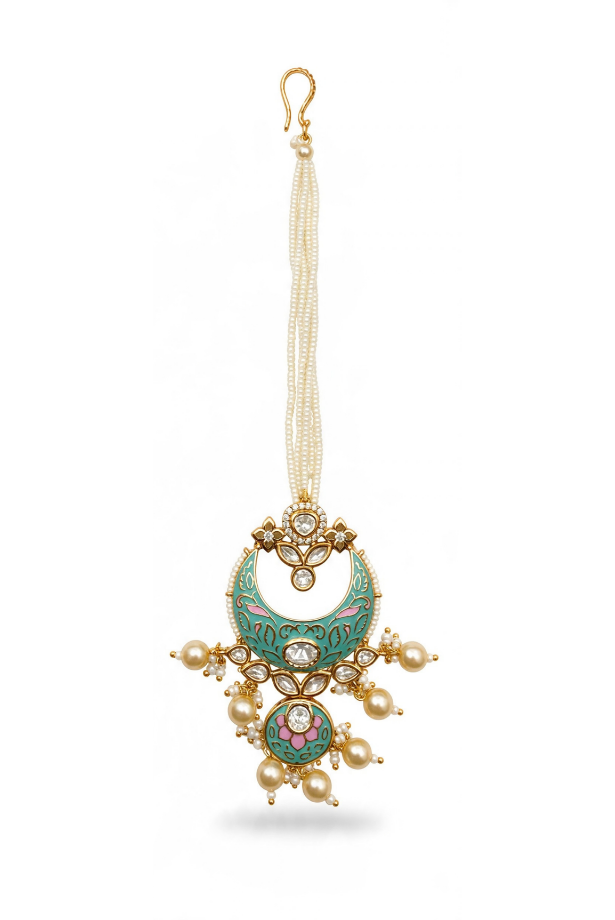 Gulabi Meenakari Bridal Choker Set