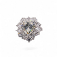 Pear Cluster Halo Ring