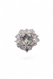 Pear Cluster Halo Ring