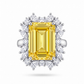 Imperial Citrine Yellow Doublet Statement Ring