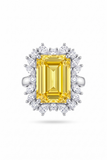 Imperial Citrine Yellow Doublet Statement Ring