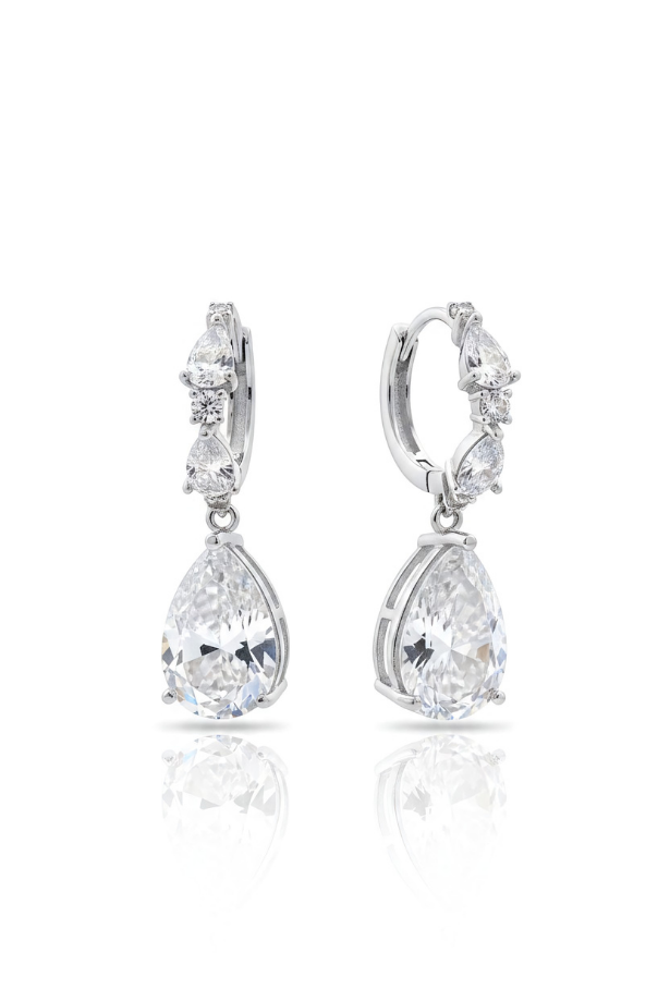 Aurora Moissanite Drop Earrings