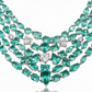 Aqua Cascade Statement Necklace Set