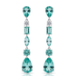 Aqua Cascade Statement Earring