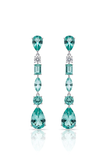 Aqua Cascade Statement Earring