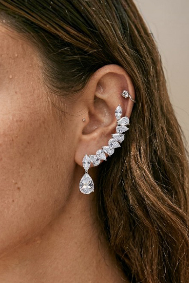 Floral Cascade Chandelier Earrings