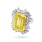 Imperial Citrine Yellow Doublet Statement Ring