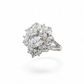 Pear Cluster Halo Ring