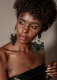 Enchanting Emerald Green Chandelier Earrings