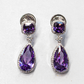 Celeste Drop Earring - Deep Purple