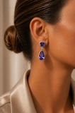 Celeste Drop Earring - Deep Purple