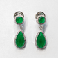 Celeste Drop Earring - Emerald Stone