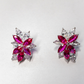 Celeste Drop Earring - Ruby Toned Stone