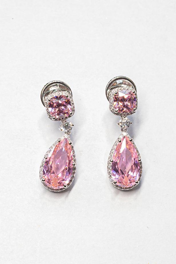 Celeste Drop Earring - Soft Pink