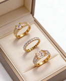 Celestial Promise Trio 7 sizes Rings