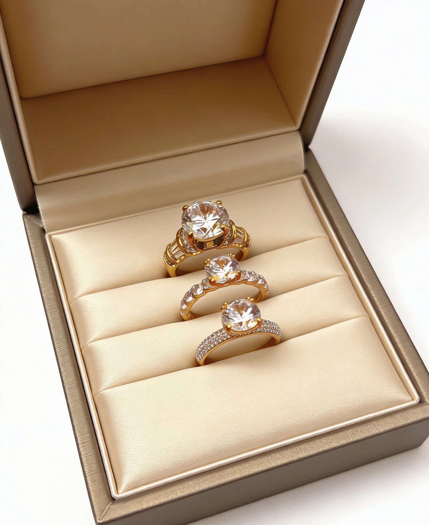 Golden Elegance Ring Set