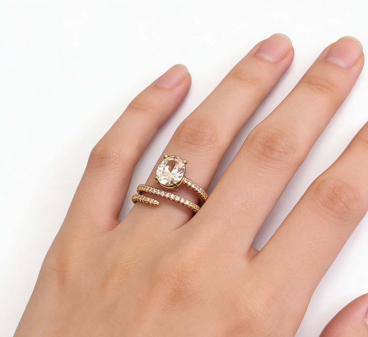 Luna Radiance Trio rings