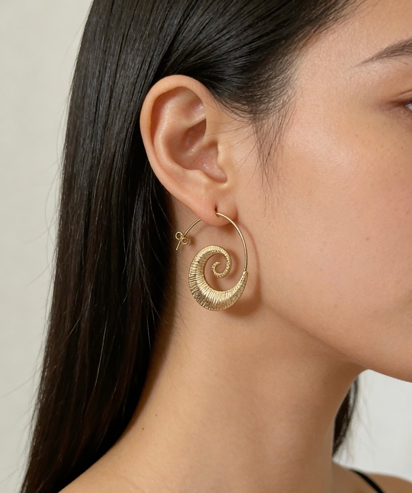 Golden Swirl Earrings