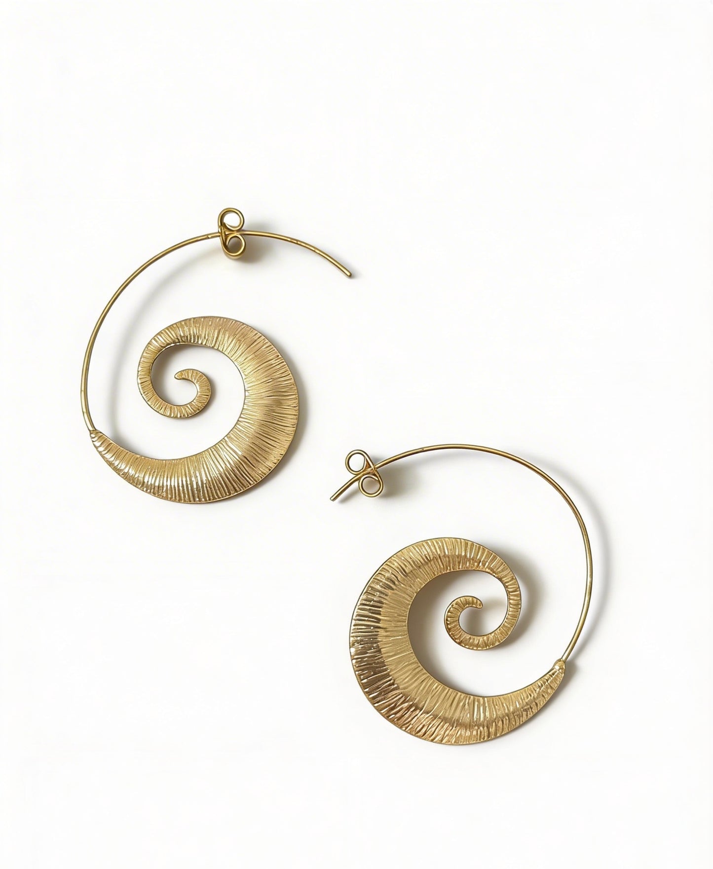 Golden Swirl Earrings