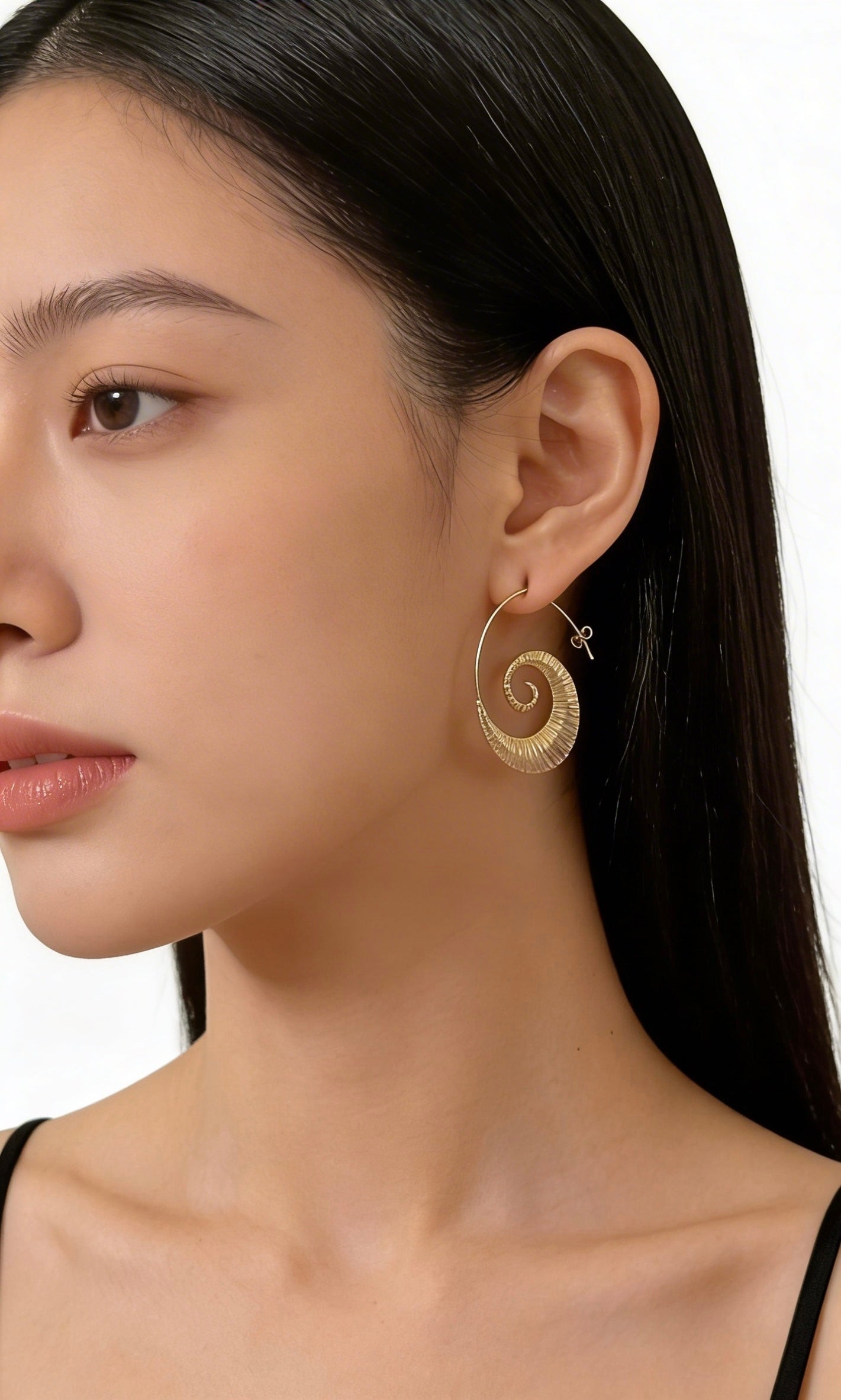 Golden Swirl Earrings