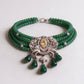 Emerald Bridal luxe Choker