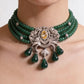 Emerald Bridal luxe Choker