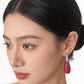 Ruby Radiance Drop Earrings