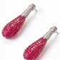 Ruby Radiance Drop Earrings