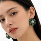 Emerald Petal Invisible Earrings
