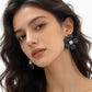 Azure Bloom Invisible Drop Earrings