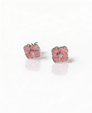 Blush Majesty Flower Studs