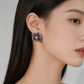 Majestic Violet Petal Studs
