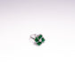 Emerald Blossom Cocktail Ring