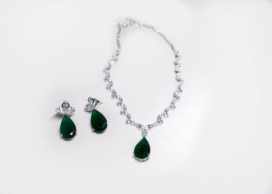 Green Envy Drop Necklace